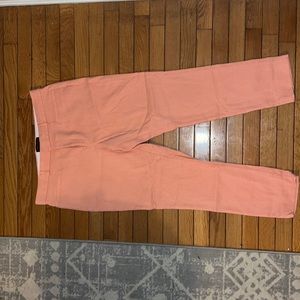 Orange and white banana republic pants